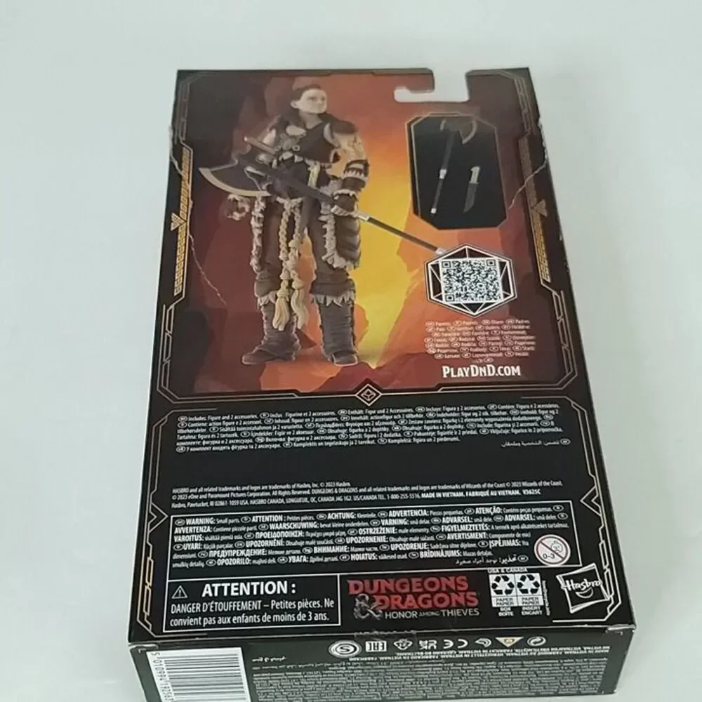 Hasbro Dungeons & Dragons Honor Among Thieves Golden Archive Holga Card Ripped